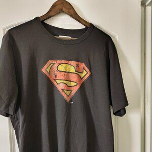 🦸‍♂️ Coach x Superman Graphic T-Shirt – Charcoal Gray – Size XXL